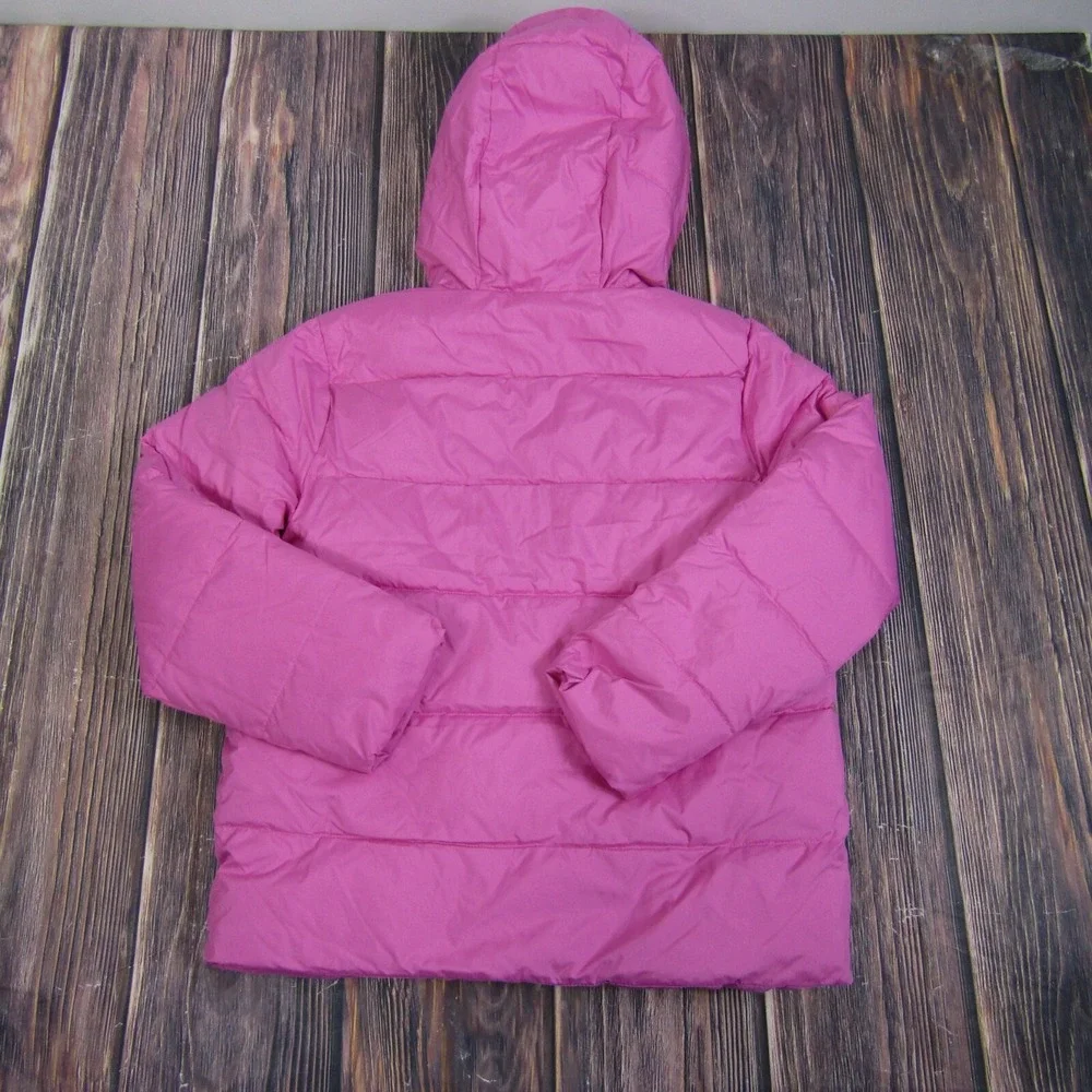 J Crew NEW NWT Girls‎ XL Pink Cloud Puffer Jacket Coat Hooded